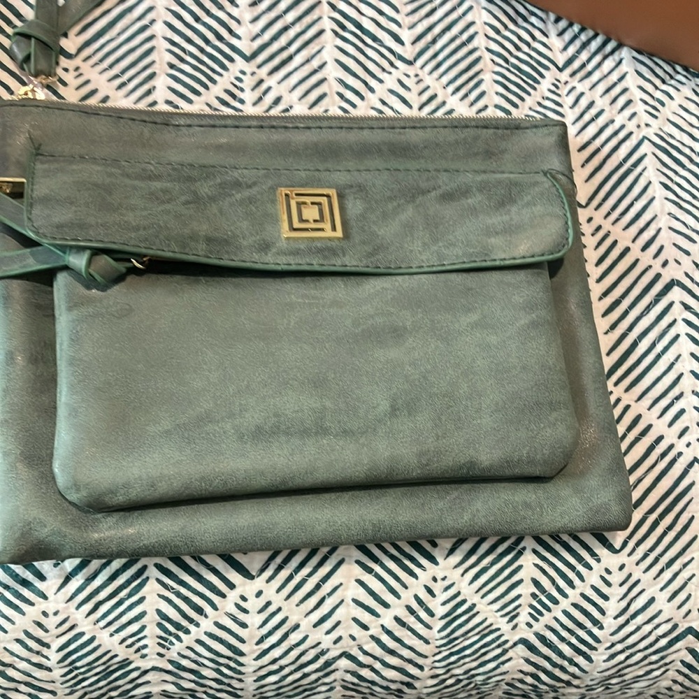 Victoria's Secret green wristlet NWOT